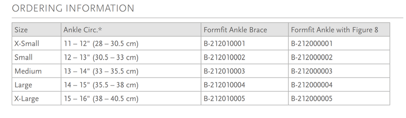 Ossur Formfit Ankle Brace