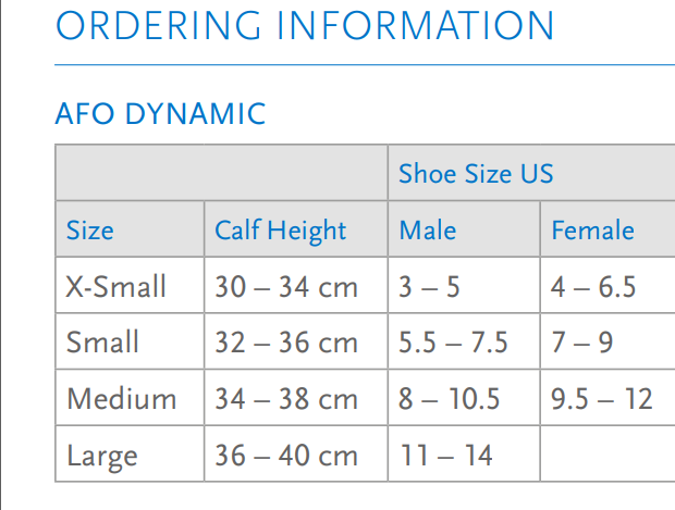 Ossur AFO Dynamic