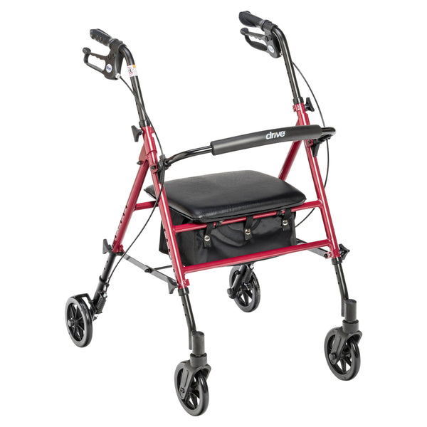 Adjustable Height Rollator, 6" Casters