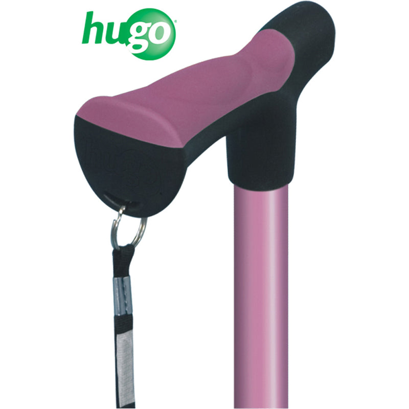 Hugo Ergonomic Derby Handle Cane - Rose