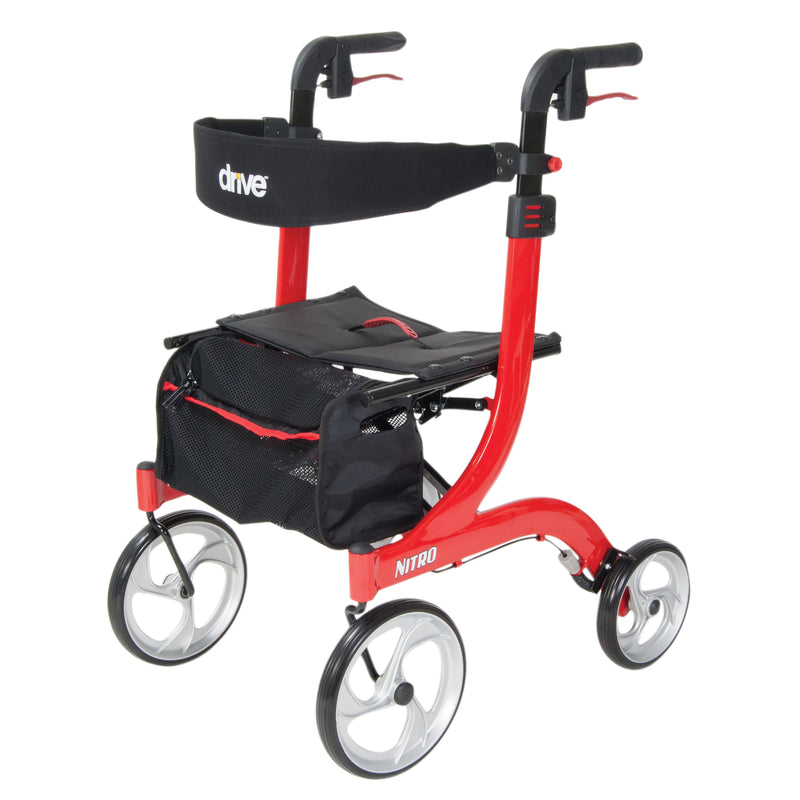 Nitro Aluminum Rollator, 10" Casters