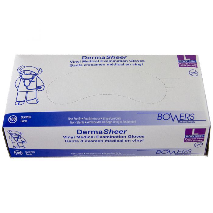 DermaSHEER Vinyl Exam Gloves