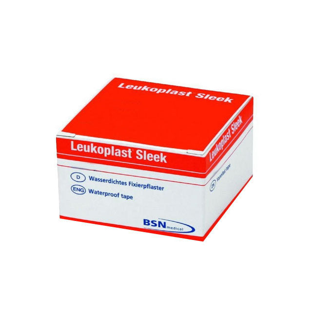 Leukoplast Sleek Latex Free Zinc Oxide Plastic Waterproof Tape