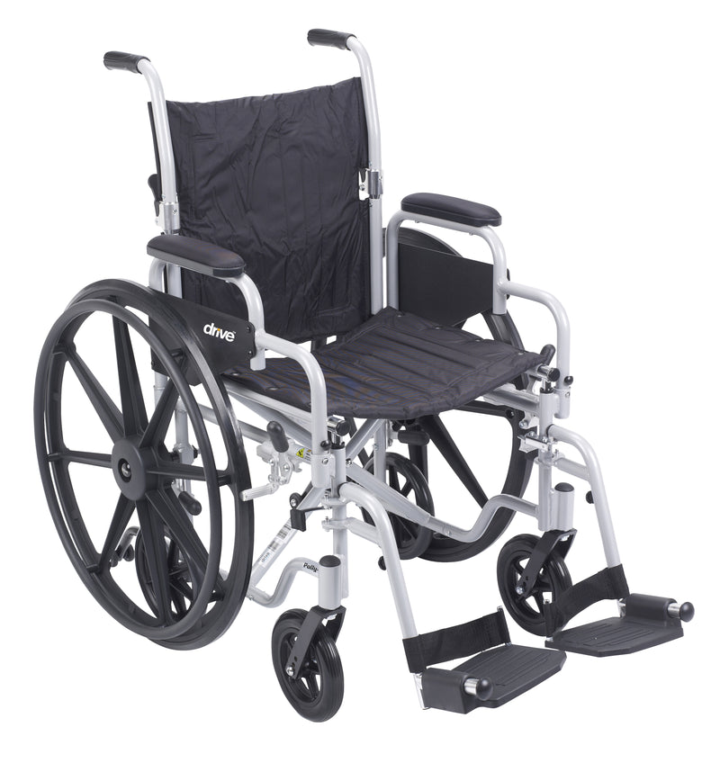 Poly-Fly High Strength, Lightweight Wheelchair/Flyweight Transport Chair Combo