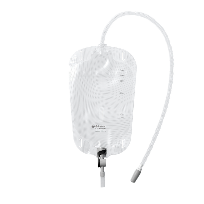 Conveen Security+ Leg Bag, Lever tap outlet, sterile
