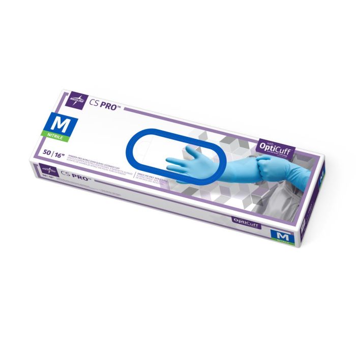 CS PRO Powder-Free Nitrile Exam Glove, Extended Cuff, 16"