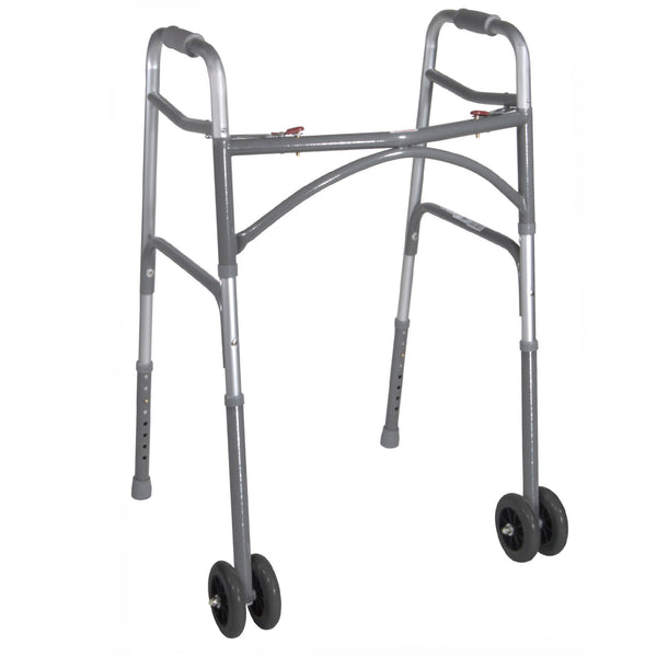 Bariatric Aluminum Folding Walker, Two Button