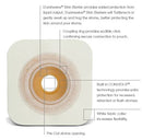 Sur-fit Durahesive Wafer With Convex -it , 1-3/4",stoma 1" White