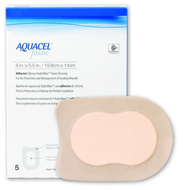 Aquacel Pro Adhesive Foam Dressing 19.8cm X 14cm Hydrofiber Silicone Waterproof Film Latex-fre