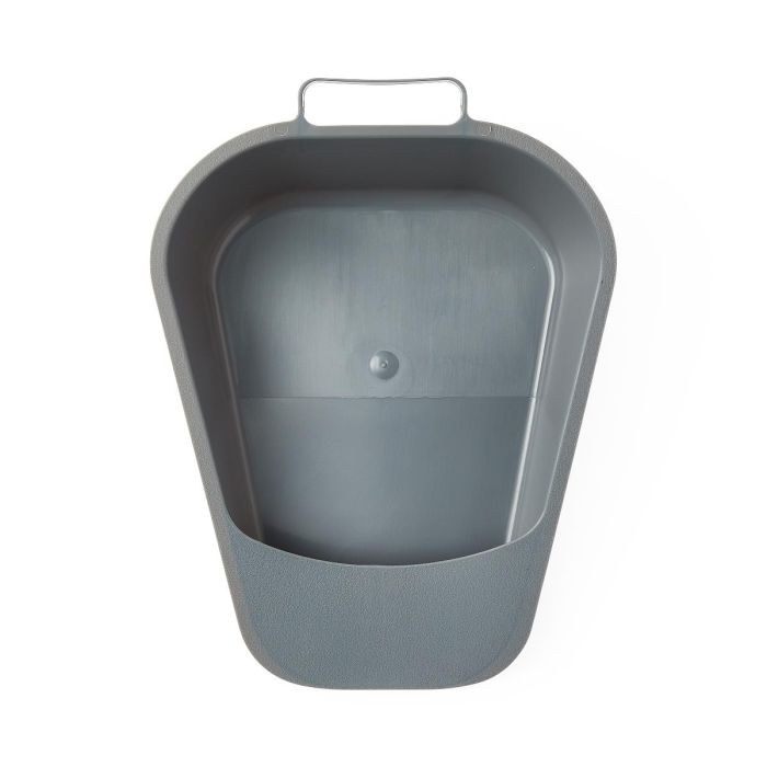 Medline Single-Use Fracture Plastic Bedpan, Graphite