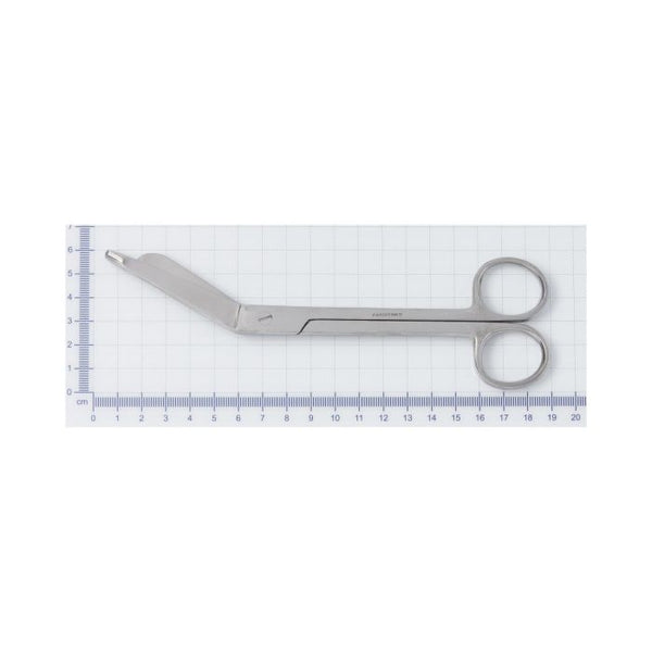 Medline Sterile Safety-Angled Lister Bandage Scissors, Floor Grade, 7.25" (18.5 cm)