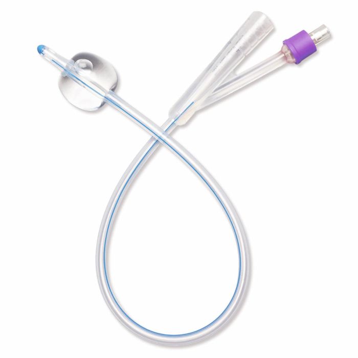 Medline SelectSilicone 2-Way 100% Silicone Foley Catheter, 30 cc (mL)