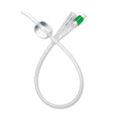 Medline SelectSilicone 2-Way 100% Silicone Foley Catheter with Coude Tip, 10 cc (mL), 18 Fr