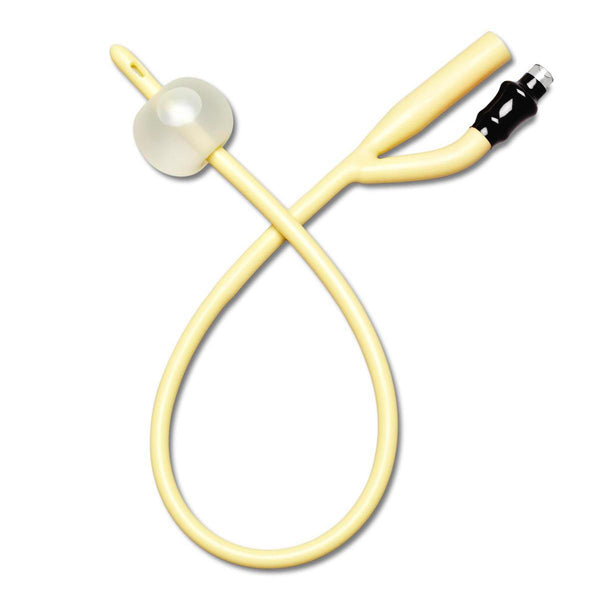 Medline 2-Way Silicone-Elastomer-Coated Latex Foley Catheter, 30 cc (mL), 30 Fr 1 12/CS