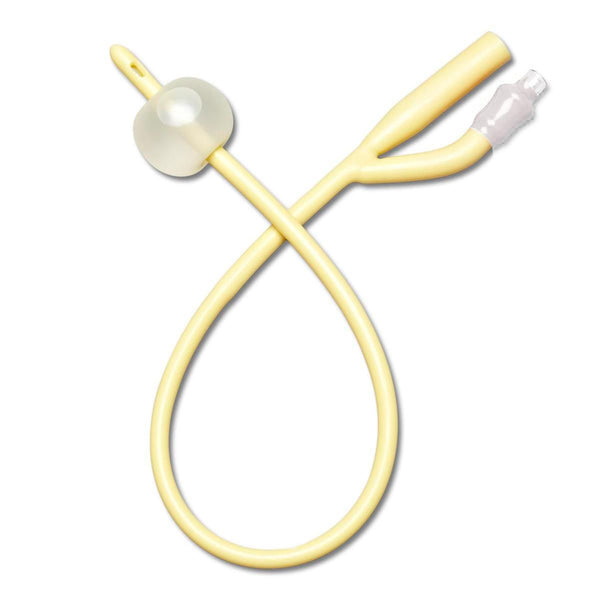 Medline 2-Way Silicone-Elastomer-Coated Latex Foley Catheter, 10 cc (mL)