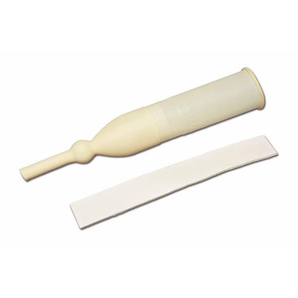 Medline Exo-Cath External Latex Male Catheter with Foam Adhesive Strap, 30 mm, Medium