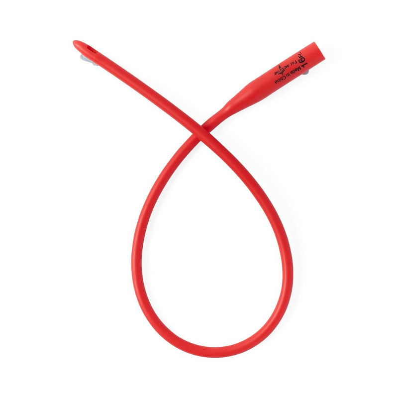 Medline Red Rubber Latex All-Purpose Intermittent Catheter
