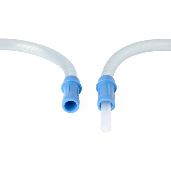 Medline Sterile Universal Suction Tubing with Scalloped Connectors, 1/4'' x 6' (6.35 mm x 1.8 m)