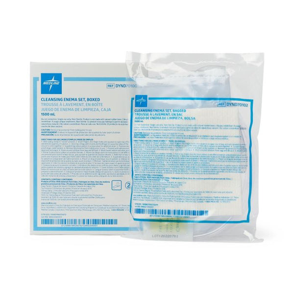 Medline Enema Bag Set, 1500 mL