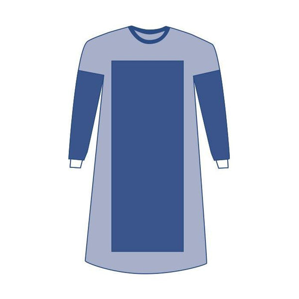 Medline Eclipse Sterile Poly-Reinforced Surgical Gown with Set-In Sleeves, Level 4, Extra Large