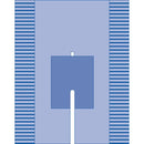 Medline Proxima Sterile Split Surgical Drape with Adhesive, 77" x 108" (196 cm x 274 cm)