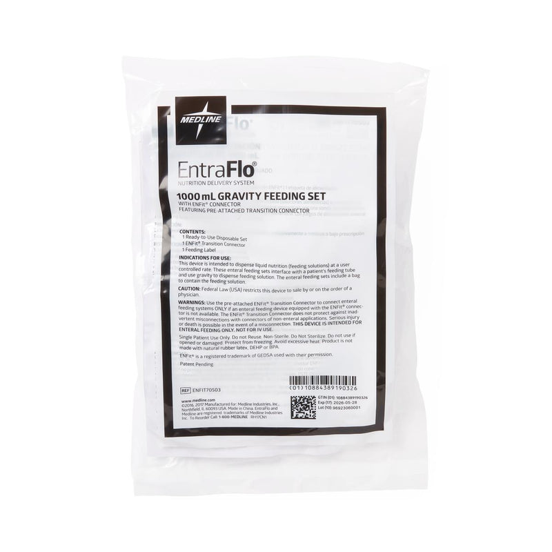 Entraflo Medline Entraflow Gravity Feeding Set | Canadian Medical Store