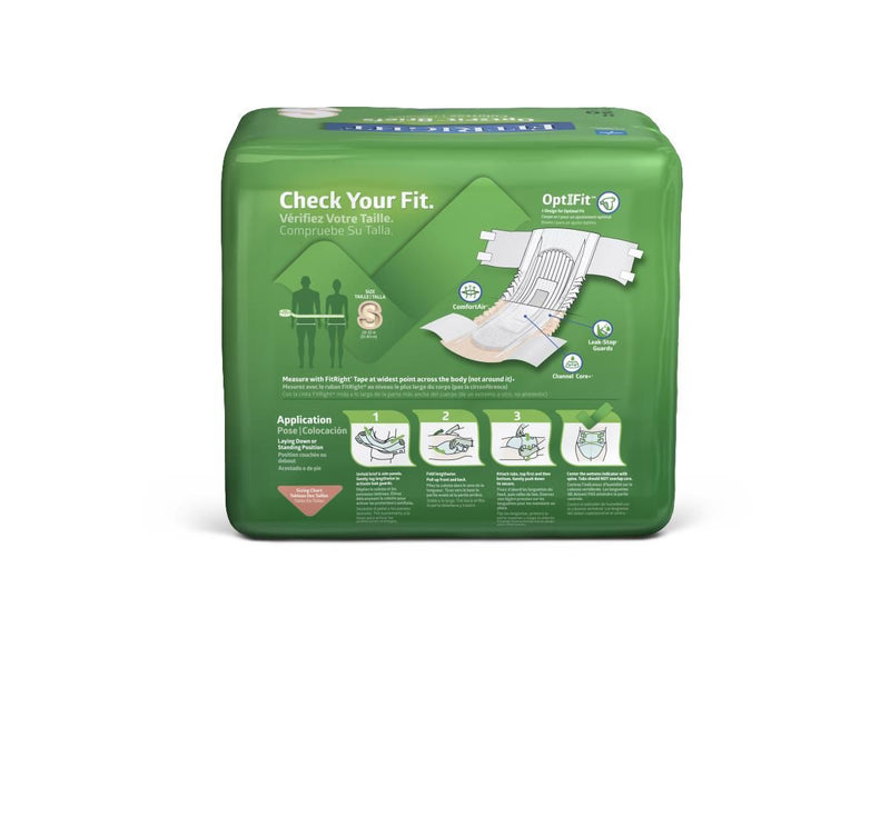 Medline FitRight OptiFit Ultra Disposable Brief S 80Ct