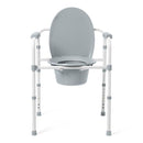 Medline 3-in-1 Elongated Folding Commode