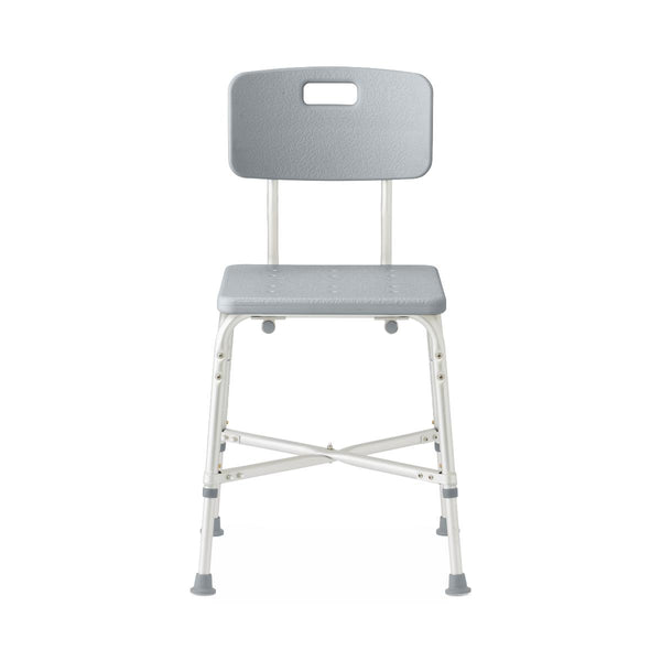 Medline Aluminum Shower Chair with Back, 650 lb. ( 295 kg)