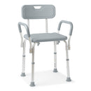 Shower Chair with Arms and Back, Padded Armrests