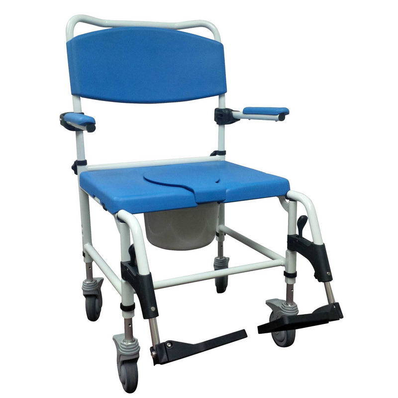 Bariatric Aluminum Rehab Shower Commode Chair