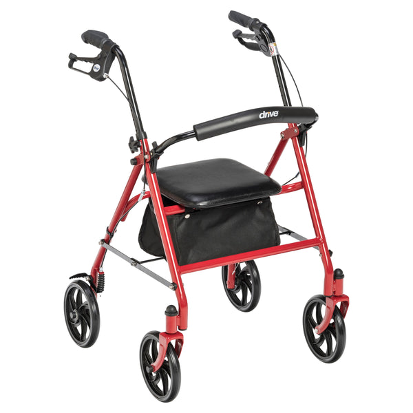 Durable 4 Wheel Rollator with 7.5" Casters