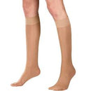 Pr/1 Ladies' Sheer Lites 8-15Mmhg Knee-High Open-Toe Stockings Large (12 1/2 - 18") Beige