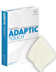 Bx/10 Adaptic Touch Non-Adhering Silicone Dressing 7.6Cm X 5Cm