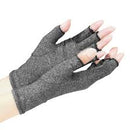 Pr/1 Champion Arthritic Gloves X-Large (10 3/4 - 11 1/2") Black Unisex Lightweight W/ Interior Lining Open Fingertips Anatomically Shaped