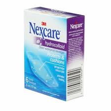 Bx/6 Nexcare Blister Bandage Clear Waterproof One Size Ultra-Thin Cushioned Gel Pad