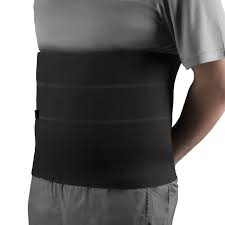 Ea/1 Otc Maximum Heavy Duty Four Panel Abdominal Binder 12" Black, 4 X-Large