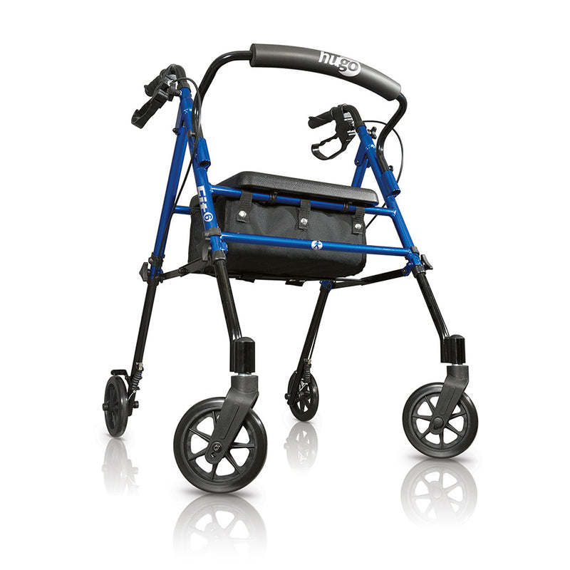 Hugo Fit 6 Rolling walker with a Seat