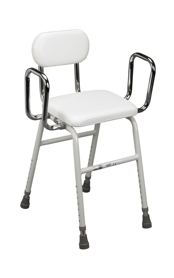 All-Purpose Stool with Adjustable Arms