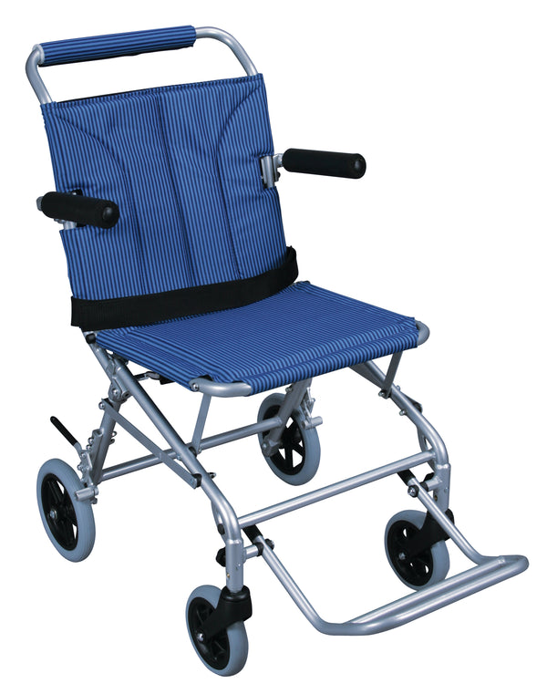 Super Light, Folding Transport Chair with Carry Bag and Flip-Back Arms