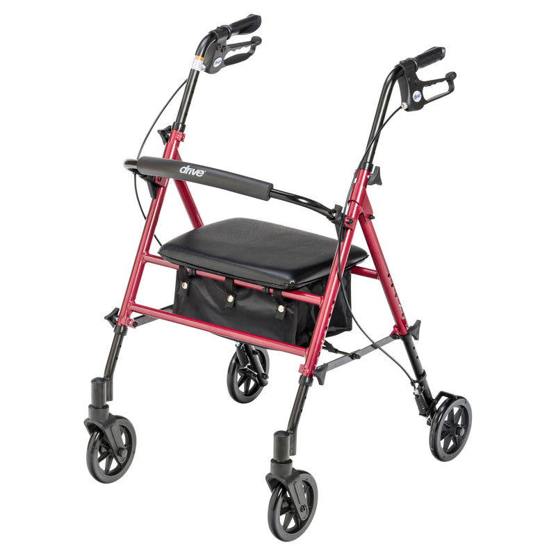 Adjustable Height Rollator, 6" Casters