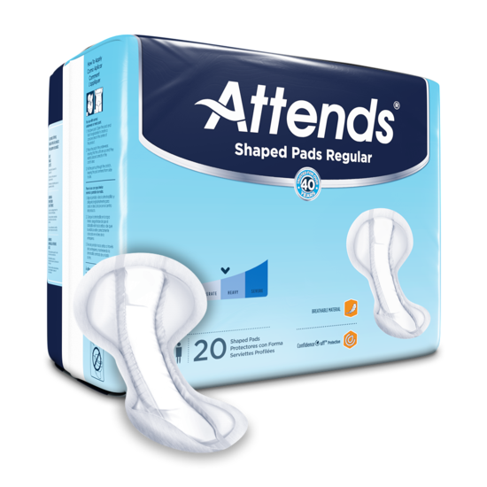 Attends Shaped Pads Regular