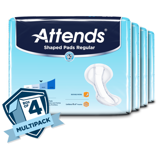 Attends Shaped Pads Regular