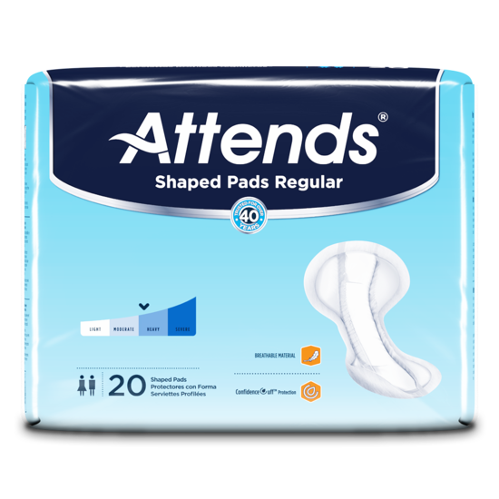 Attends Shaped Pads Regular