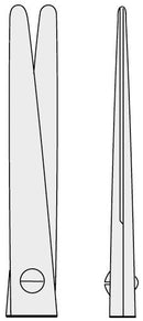 Medline Metzenbaum Dissecting Scissors, 7" (18 cm), Curved