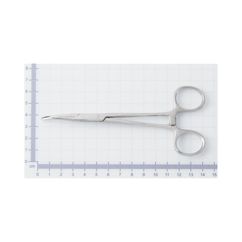 Medline Stainless-Steel Floor-Grade Kelly Forceps, 5.5" (14 cm), Curved