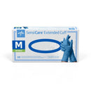 SensiCare Powder-Free Nitrile Exam Glove, Extended Cuff, 11.4"