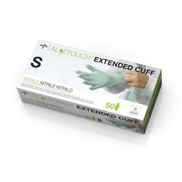 AloeTouch® Powder-Free Nitrile Chemo Exam Glove, Extended Cuff, 12"