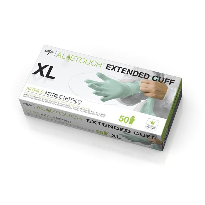 AloeTouch® Powder-Free Nitrile Chemo Exam Glove, Extended Cuff, 12"