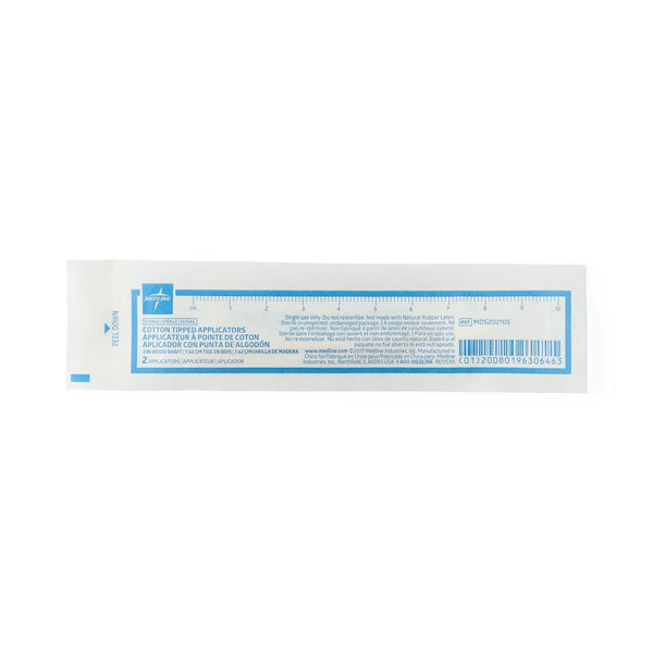 Sterile Cotton-Tipped Applicator, 3" (8 cm), Wood Applicator